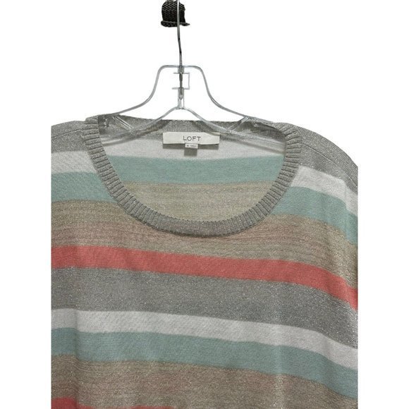 Loft Linen Blend Sweater Womens Medium Classic Timeless Chic Dainty Feminine - Picture 2 of 5